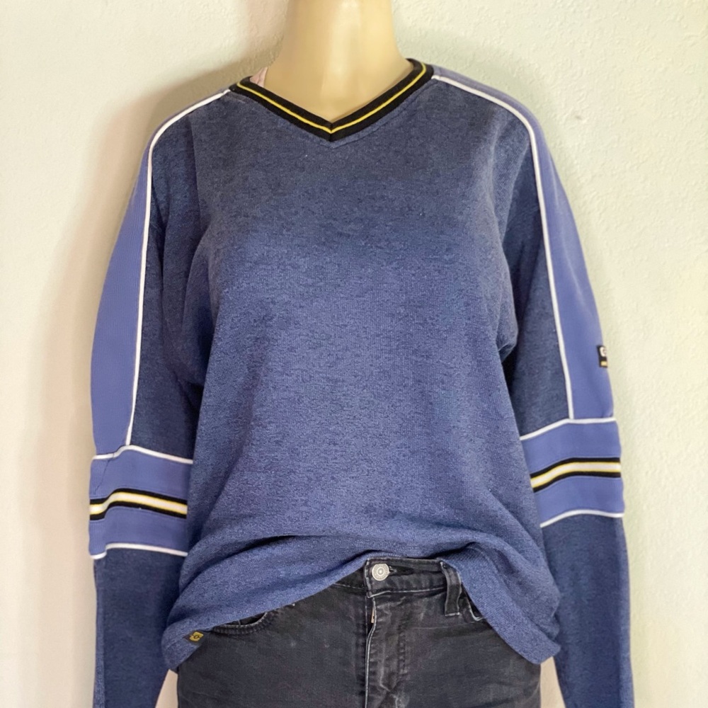 Vintage 90’s Look Blue Oversized Sweatshirt